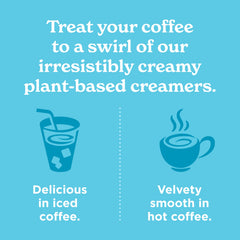 Califia Farms carton nutrition label showing low-calorie benefit