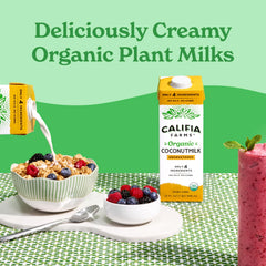 Califia Farms added to coffee to create creamy non‑dairy froth