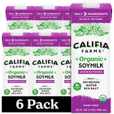 Califia Farms front packaging showing organic soy milk benefits