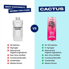 CALIWATER Watermelon can top view displaying slim can design and low-calorie callout