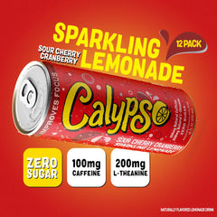 Calypso pouring into glass showing vibrant color and bubbly refreshment