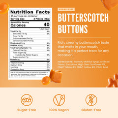 Cambie unwrapped butterscotch disc detail showing smooth texture and slow-dissolve enjoyment