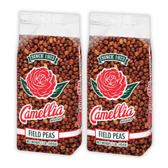 Camellia Brand front packaging showing two one-pound bags and clear branding benefit pantry-ready quality