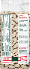 Camellia Brand close-up of dried Cannellini beans highlighting clean quality and size