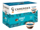 Cameron's Coffee front packaging showing six sleeves and label for easy storage