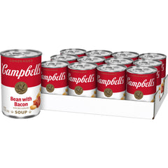 Campbell's can front view showing label and convenient pack benefit