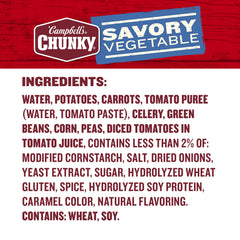 Campbell’s Chunky soup in bowl ready to eat for warming satisfying lunch benefit