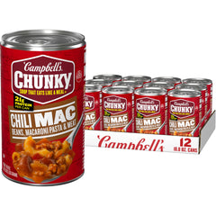 Campbell’s Chunky front can view showing product and label benefits