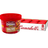 Campbell's Chunky front packaging showing bowl and branding, highlighting convenience