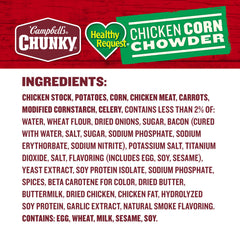 Campbell’s Chunky close-up of chowder texture, creamy consistency for satiety
