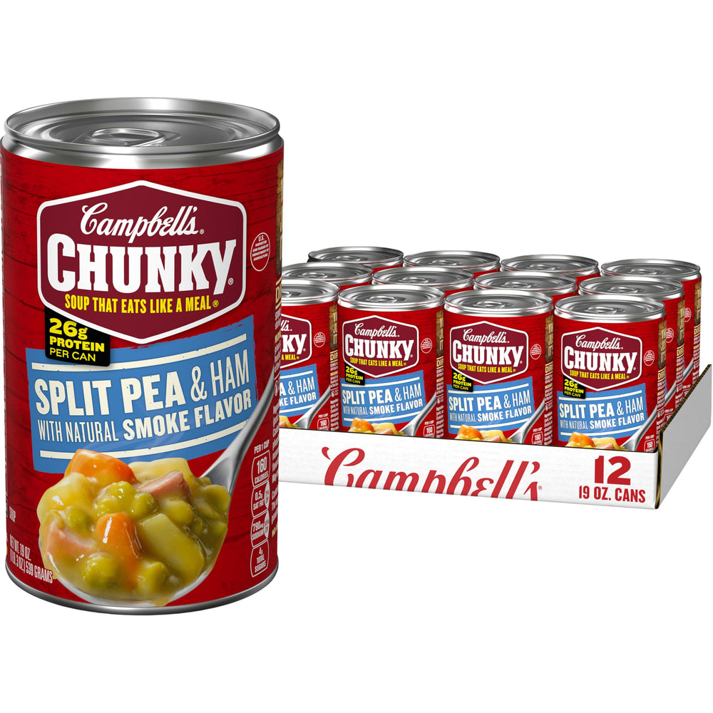 Campbell’s Chunky front can showing label and serving size benefit
