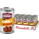 Campbell's Chunky front packaging showing can label and product name benefit convenience
