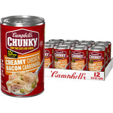 Campbell's Chunky front packaging showing can and label for easy identification and quick purchase