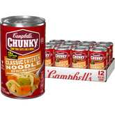Campbell’s Chunky front packaging showing 12-pack and bold label for quick identification