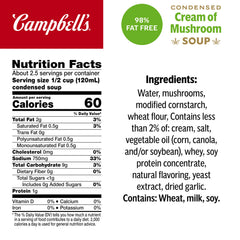 Campbell's label close-up highlighting ingredients and recognizable brand trust