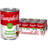 Campbell's front can showing 98% fat free label and easy pantry storage benefit