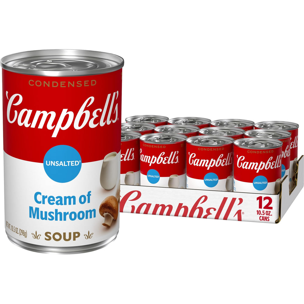 Campbell's front packaging showing 12-pack and brand convenience