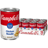 Campbell’s 12-pack front packaging showing multiple cans and convenience benefit