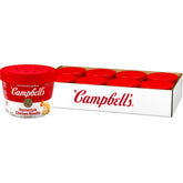 Campbell's front packaging showing microwavable bowl and case convenience