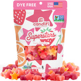 Candifi front pouch showing Superstars branding and bright stars benefit visibility