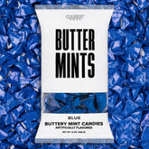 Candy Envy front pack showing blue-wrapped buttermints, convenient party supply