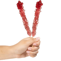 Candy Envy close-up of red sugar crystals, highlighting texture and bright color