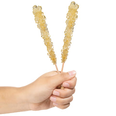 Candy Envy crystal close-up revealing glittering gold sugar texture for decorative appeal