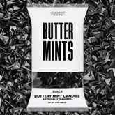 Candy Envy front packaging showing black-wrapped buttermints and elegant presentation
