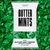 Candy Envy front packaging showing bag and green wrappers for easy event use