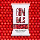 Candy Envy front packaging showing 2 lb bag and bright red gumballs for easy purchase