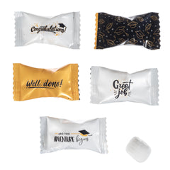 Candy Envy individually wrapped mint detail showing festive design and hygiene