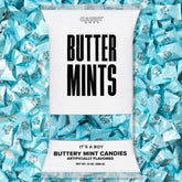 Candy Envy bag front packaging showing blue wrappers and product name for party planning
