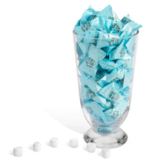 Candy Envy mints poured into a clear bowl showcasing easy buffet presentation