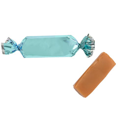 Candy Envy unwrapped caramel showing soft texture and classic caramel color