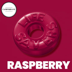 CandyKrave raspberry rings in clear bowl on table showing easy serving for parties