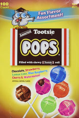 CandyMafia close-up of individually wrapped Tootsie Pops highlighting variety and freshness