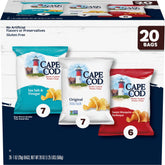 Cape Cod variety pack front view showing three flavors and count, convenient portability