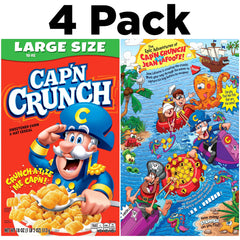 Cap'n Crunch close-up of golden crunch squares highlighting crisp texture