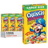 Cap'n Crunch front packaging showing 4-pack and bold branding for quick recognition