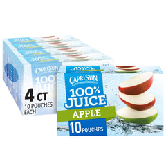 Capri Sun front packaging showing 40-count casepack and branding, clear bulk benefit