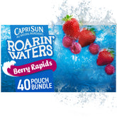 Capri Sun front packaging showing Berry Rapids 40 pack and convenience