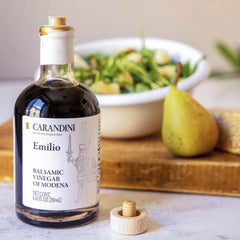 Close-up balsamic texture splash showing velvety density and richness