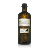 Carapelli front bottle view showing organic EVOO and protective dark glass benefits