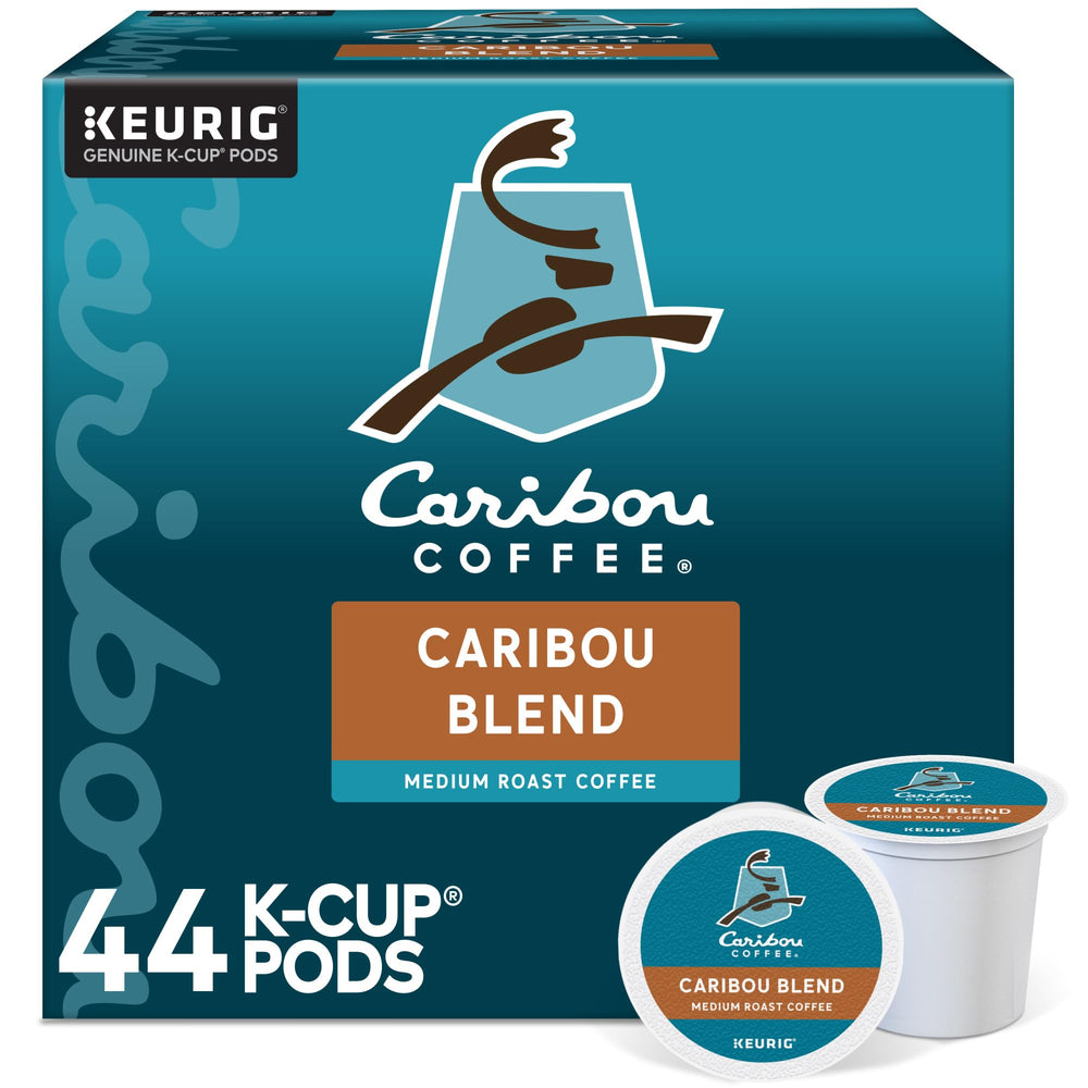 Caribou Coffee front packaging showing blend and count, clear benefit of recognizable quality