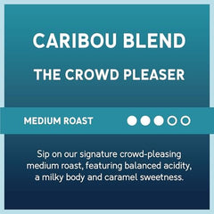 Caribou Coffee pour-over setup brewing Caribou Blend for clean balanced flavor