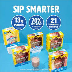 Carnation Breakfast Essentials blended smoothie in a bottle for convenient nutrition