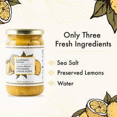Casablanca Market close-up texture of lemon puree highlighting creamy consistency and convenience