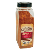 Cattlemen's container front view showing label and large chef-size packaging benefit