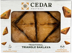 Cedar Pastries close-up of flaky phyllo layers, highlighting delicate crisp texture