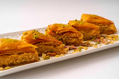 Cedar Pastries close-up of flaky phyllo layers highlighting crisp texture benefit